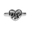 Anonymous Artisan Flame Heart Ring