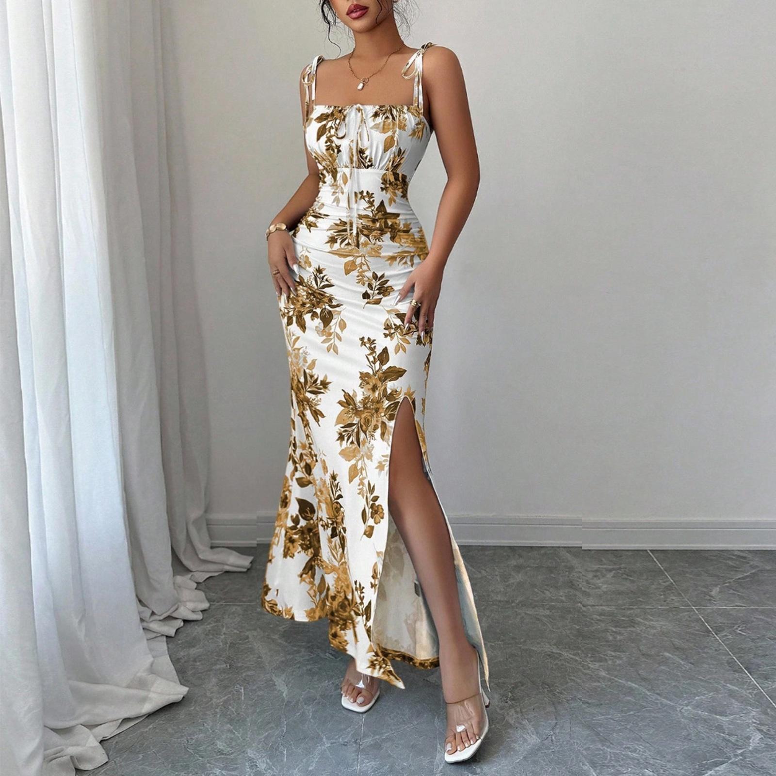 

Maxi Dresses for Women Boho Dresses for Women Sundresses for Women Formal Dresses for Women Spring Summer Style XL жовтий