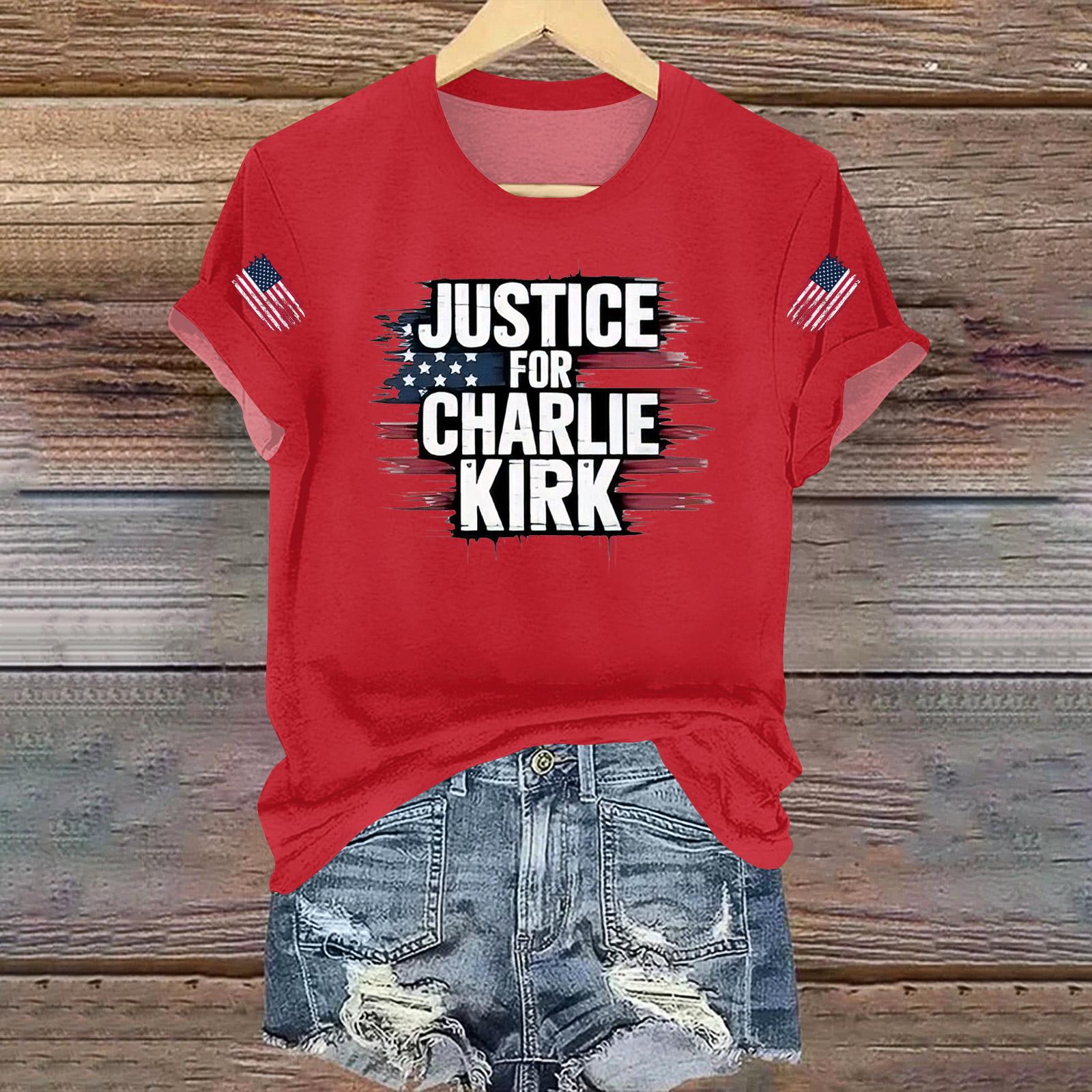 

Женская повседневная футболка с принтом, пуловер с круглым вырезом, топ с коротким рукавом XXXL красный