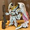 GL MGSD Wing Zero EW Snow White Version Angel Feather Drop Mech Assembly Model Kit Action Figure Desktop Decoration Doll Boy Toy