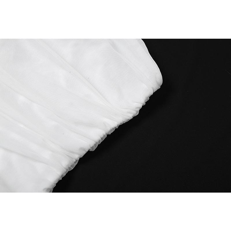 Spring Women's Solid Color Slim-fit Street Fashion Sleeveless Collar Pleated Top