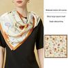 Silk Flower Series Women's Scarf - Versatile Mulberry Silk Original for Workplace