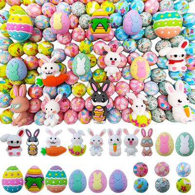 8/30PCS Easter Family Silicone Bead Set, Perfect for DIY Handmade Crafts Such As Keychains, Necklaces, Bracelets, Etc