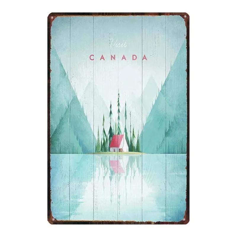 Vintage Paris Champagne Metal Tin Sign Wine Travel Souvenir Wall Art for Bar Restaurant Home Decor xCM