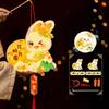 Luminous Mid-Autumn Festival Lantern Cartoon Lantern DIY Material Package Rabbit Lanterns  Kids