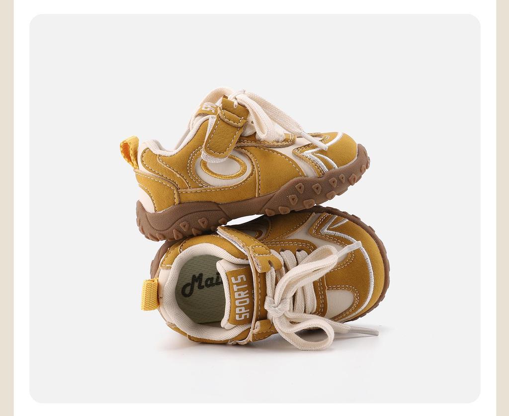 Embroidered Soft Sole Sports Shoes for Kids, 10 Months - 3 Years, Trendy Girls' & Boys' Spring Trainers