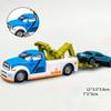 Alloy Trailer Toys Simulation City Road Rescue Vehicle Toy Children Boy Trailer Truck Helicopter Sports Car Model Inertial Drive