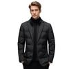 Winter Men's Coldproof Windproof Down Jacket Suit Scarf Collar Simple Down Jacket