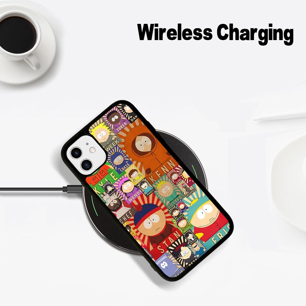 Cartoon Funny S-South-P-Park Phone Case Magesafe Magnetic Wireless Charge Case For IPhone 16 11 12 13 14 15 Pro Max Plus Mini