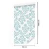 Wallpaper Flowers white, celadon and light gray for the living room and bedroom 50x1000