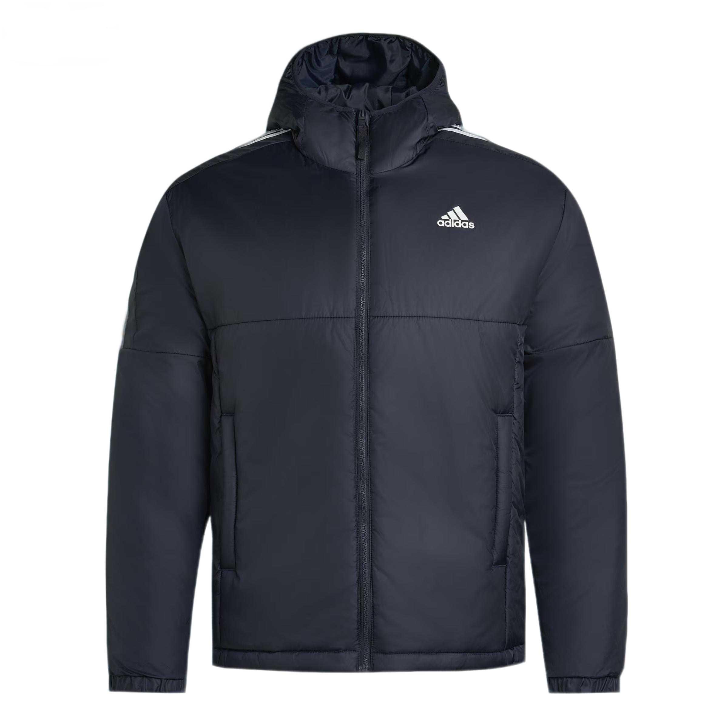 

Adidas Essentials З капюшоном, довгий рукав, однотонна, смугаста бавовняна куртка, чоловіча куртка KF6757 L