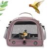 [Improved Model] Hopeholic Bird Carrier, Travel Cage, Handbag/Shoulder Bag, for Parakeets, Finches, and Other Pet Birds, Backpack with Perch and Food