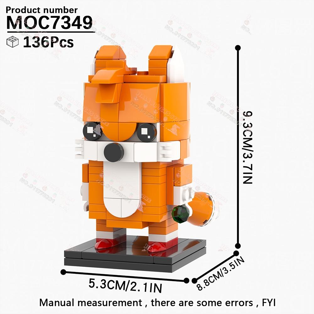 Seria Jocuri MOC Ariciul Albastru Blocuri de Construcție Robot de Curse Creativ Model Personaj Cap Pătrat Cărămizi DIY Jucării Cadou Pentru Copii