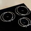 High-end Large Hoop Earrings with Extremely Thin Ear Wires, Elegant Ear Ornaments