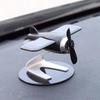 Dashboard Aircraft Ornament Solar Rotation Car Air Freshener Aromatherapy Diffuser Perfume Decoration for Office Home