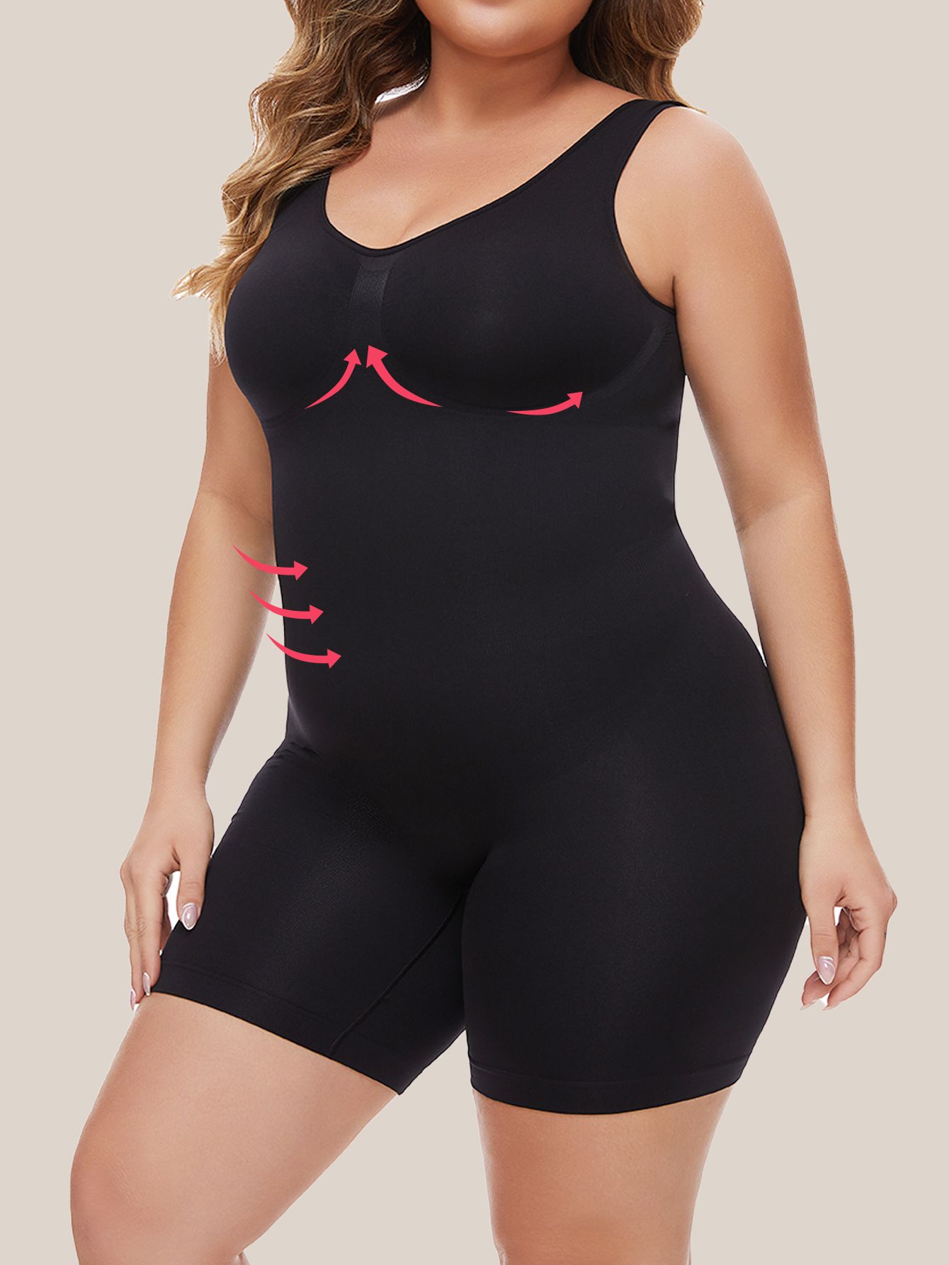 

Новые популярные боди с полным покрытием, корректирующее белье, облегающее бедро, боди с низкой посадкой, утягивающее боди с открытой спиной, бесшовный утягивающий комбинезон 4XL