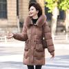 YAYA Women's 2025 Winter Mid-Length Hooded Down Jacket