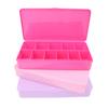 Fake 2 Size Nail Box Nail Tip Empty Box Multicolour Nail Art Case Container Box Acrylic Storage Case 11 Grids Tool
