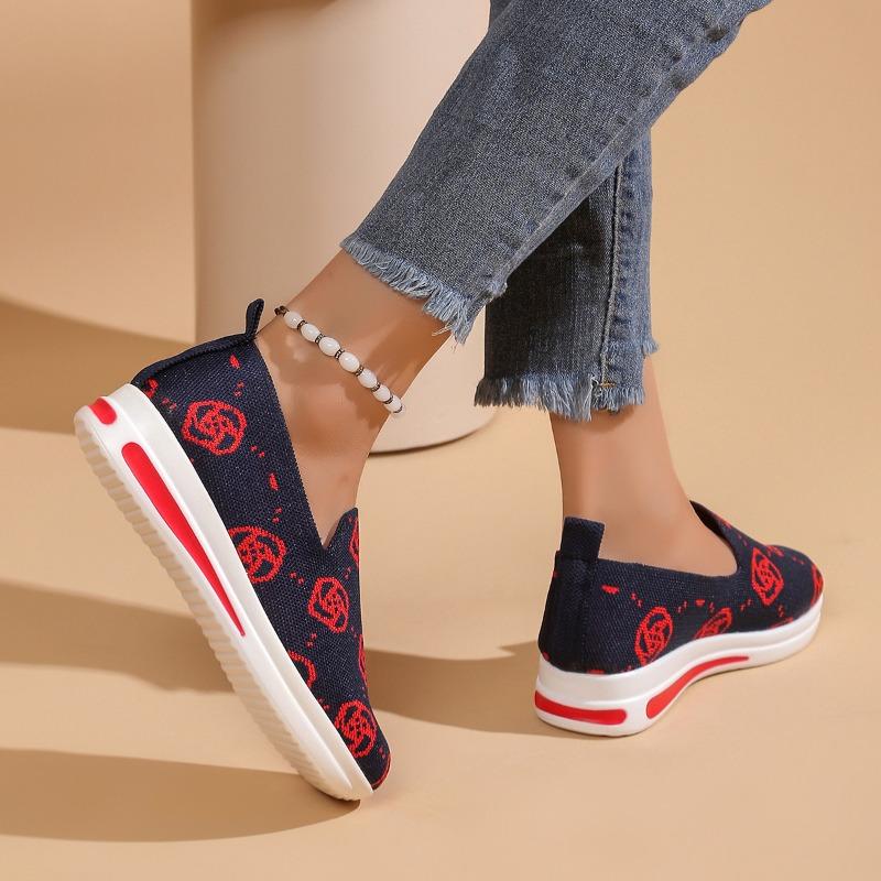 Summer New European and American Foreign Trade Large Size Single Shoes Women's Flat Bottom Thick Sole Wedge Heel Sports Style Casual Shoes