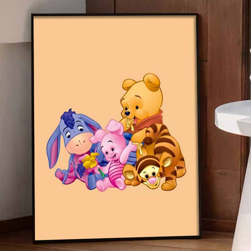 Disney Diamond Art Painting Kit Winnie the Pooh Friends Diamond Mosaic Pictures, Wall Art Crafts, Home Decor