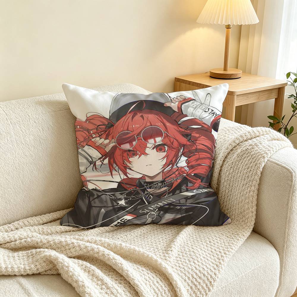 K-Kasane Teto Pillow Case Square Double-Sided Sofa Cushion Cover Bedroom Bedside Pillow