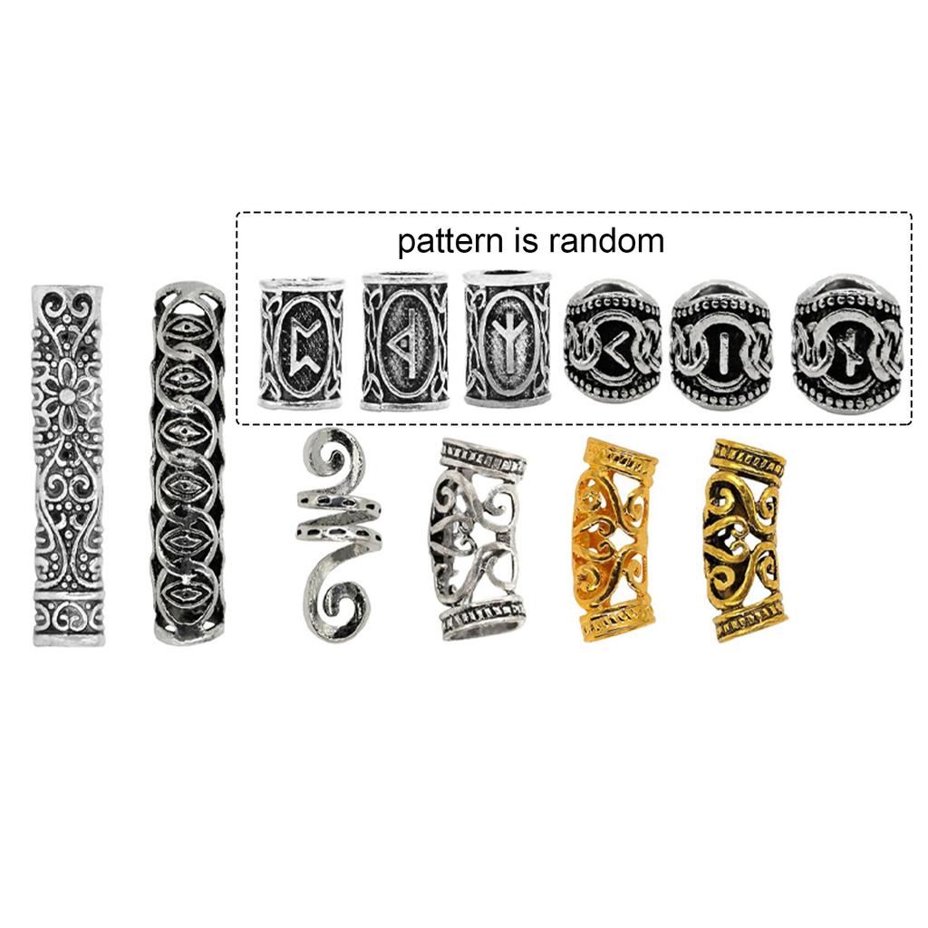 Alloy Dreadlocks Hollow Hair Rings Hair Braid Rings Fashionable Hair Decoration Accessories