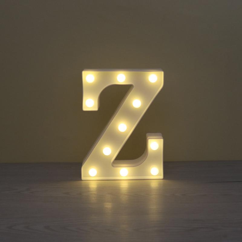LED Marquee Letter Character Lights A - Z Alphabet Light Up Sign Decor