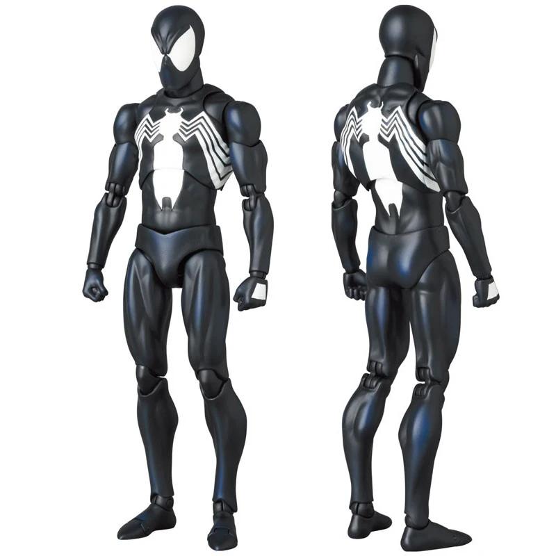 Ct Anime The Amazing Spider-man Mafex S.h.figuarts Spider Man Venom Symbiotic Action Figure Figures Model Toy 1/12 147 6 Poseable Articulated Scale