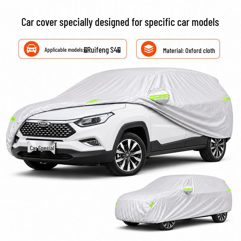 **Ruifeng S4 Car Cover - Sun Protection, Waterproof, Heat Insulation, All-Season Universal Oxford Cloth**