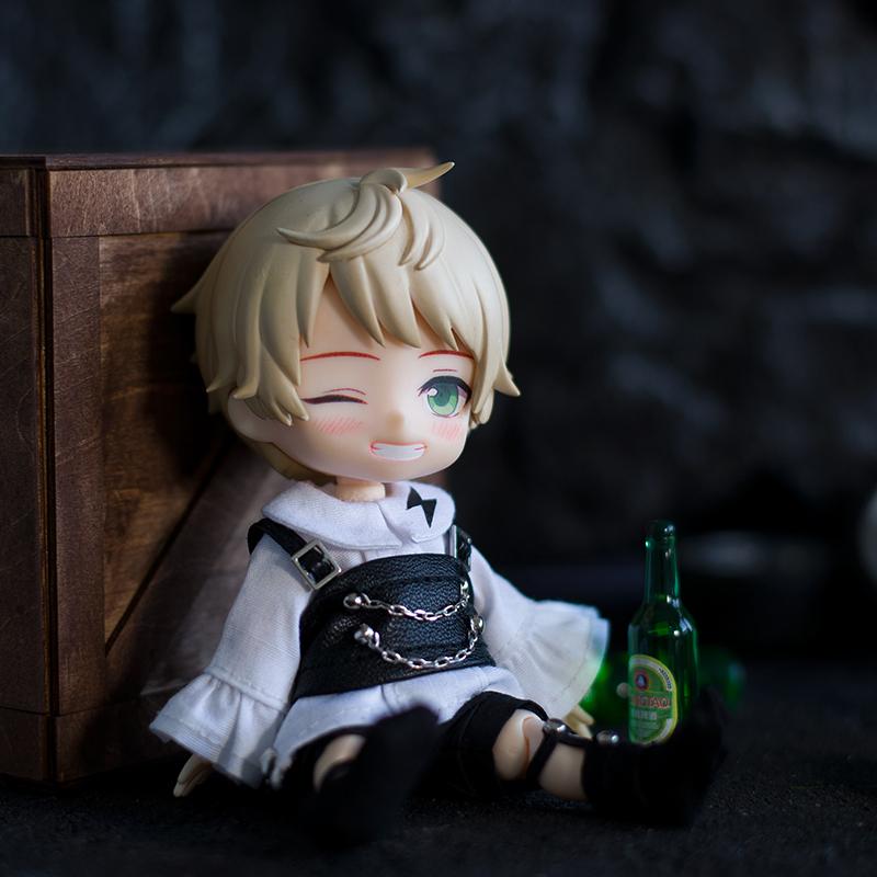 Ob11 Clothes Sweet Cool Black White Suit Hat Shirt Socks for GSC, Obitsu11, Molly, P9, 1/12bjd Doll Accessories Boy Girl Toy