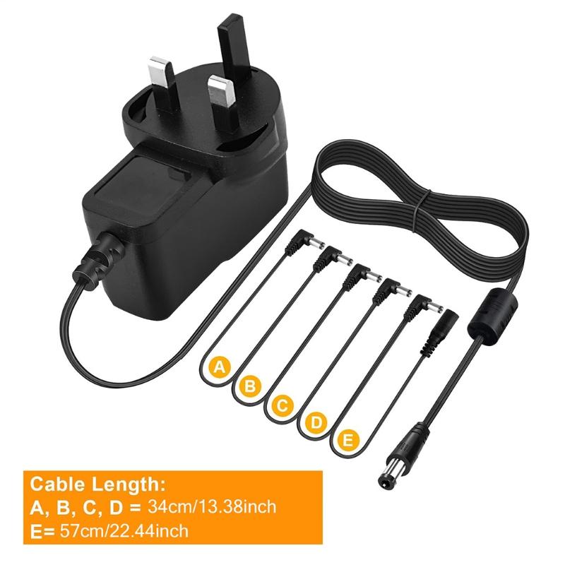 9V AC/for DC Power Adapter, UL Listed for DC Power Supply Cord Adapter 5.5x2.1mm Center Positive for DC Jack 6.6ft with