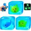 Cute Luminous Animal Taba Squeezing Toy Gifts Sea Creature Whale Cube Squishy Sensory Toys TPR Slow Rebound Stress Relief  Toy