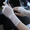 Breathable Women Sunscreen Gloves 10/15/18/21cm Driving Gloves  Wedding Events
