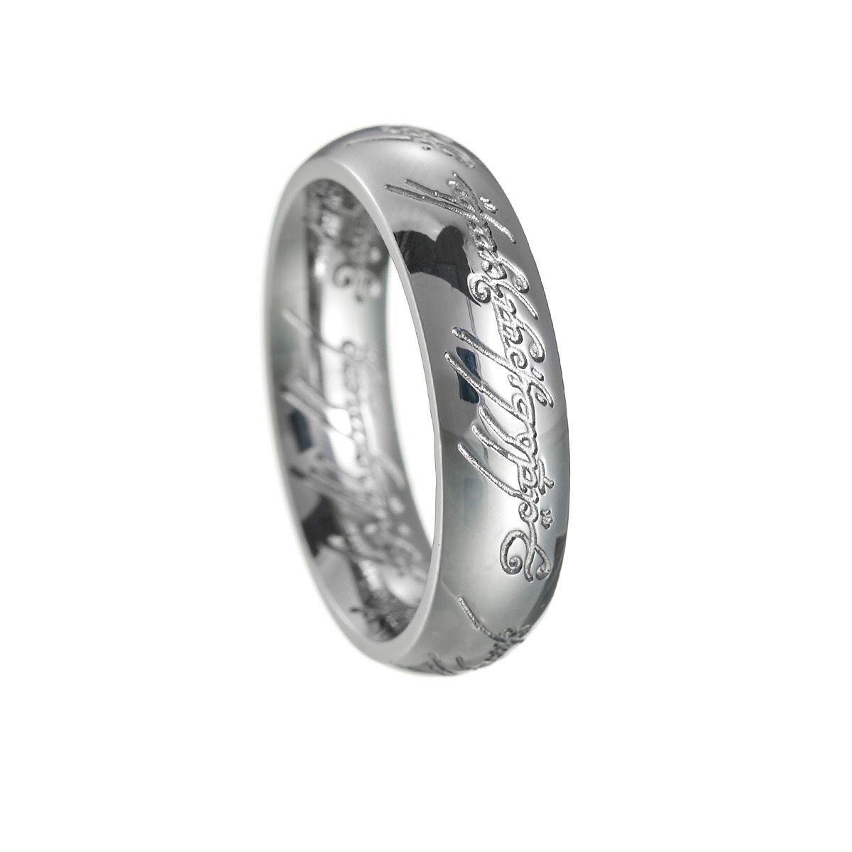 

Trending Unisex Lord of the Rings Titanium Magic Ring Size 8 серебряный