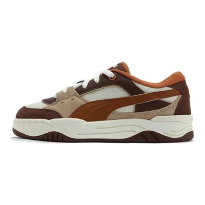 180 Fabric Synthetic Leather Two-Layer Cowhide Fashion Comfortable Low-Top Sneakers Unisex Sneakers White Brown 389267-28