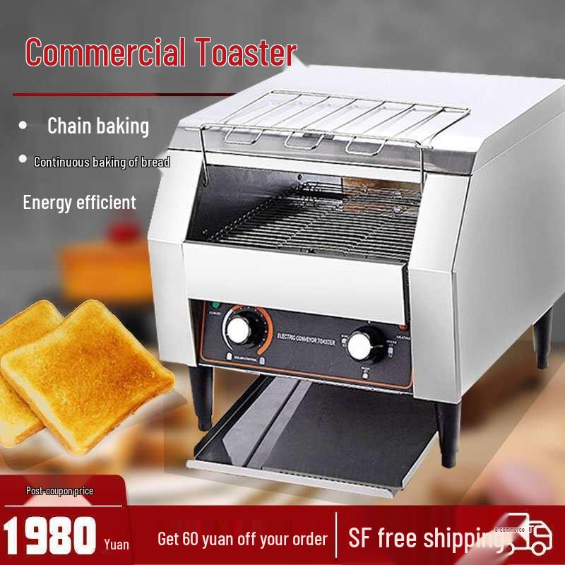 Commercial Toaster Oven: 4-Slice & 6-Slice Bread Maker for Home Use—Perfect for Toasting, Sandwiches, Breakfast, Baking, and Roujiamo
