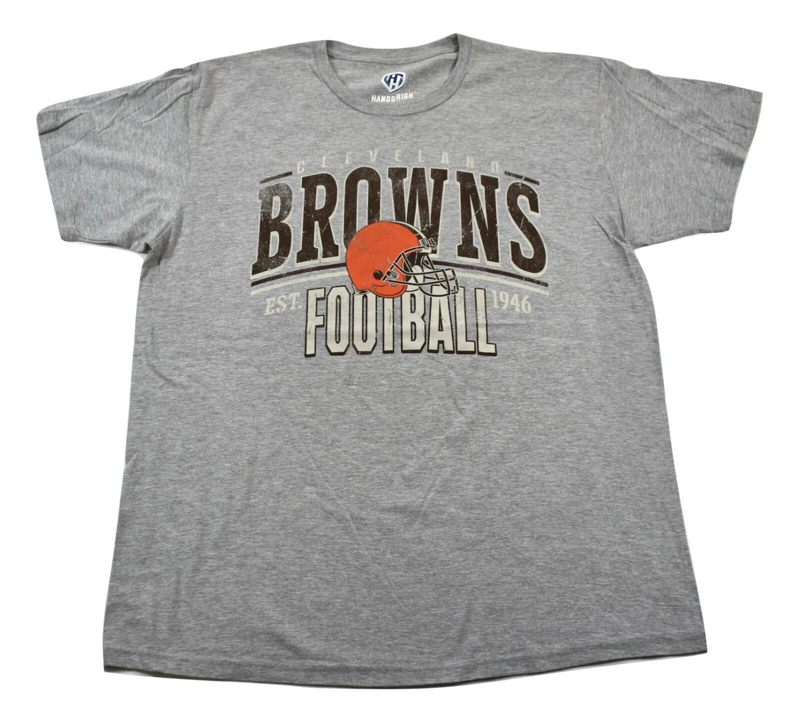 Hands High Mens NFL Cleveland Browns Football Shirt NWT Medium 2XL