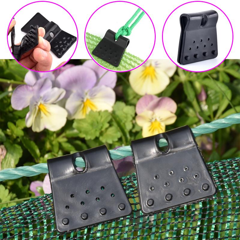 5~80 Pcs Black Butterfly Type Sunshade Net Clips Windproof Net Hook Agriculture Shadow Film Fix Clamp Outdoor Tent Hang Tongs