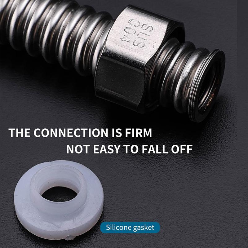 Stainless Steel Corrugated Pipe Domestic Water Heater Metal Hose Inlet Pipe Hot And Cold Household