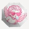 1pc Angel Wings Automatic Open/close Umbrella, 8-Rib sturdy structure, Auto Folding/Opening, Portable Travel Umbrella for Women,150