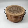 Heat Insulating Cork Mat AntiScald Round Coaster NonSlip Resistant Table for Tea