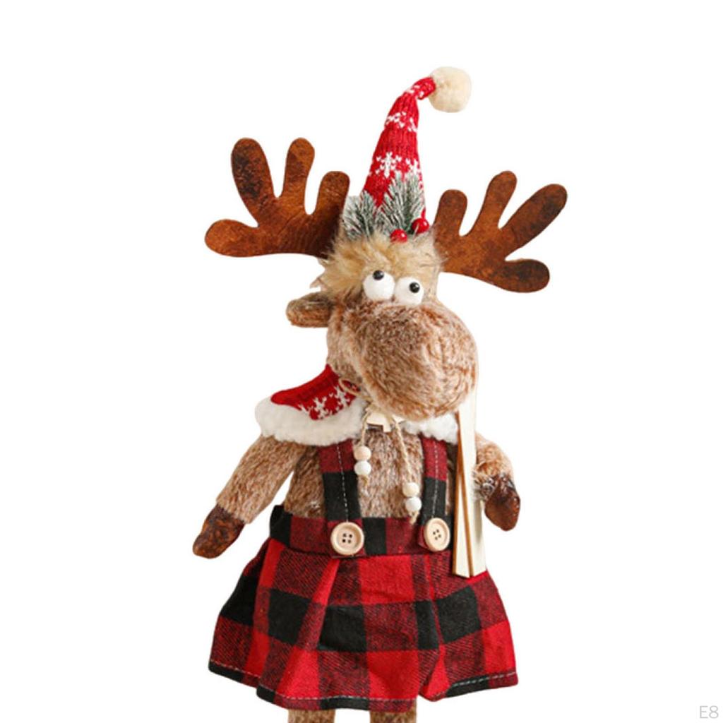 Weihnachts-Elch Plüschtier Geschenk Mitbringsel Tier für Kaminsims Mittelstück Kamin S Hosen