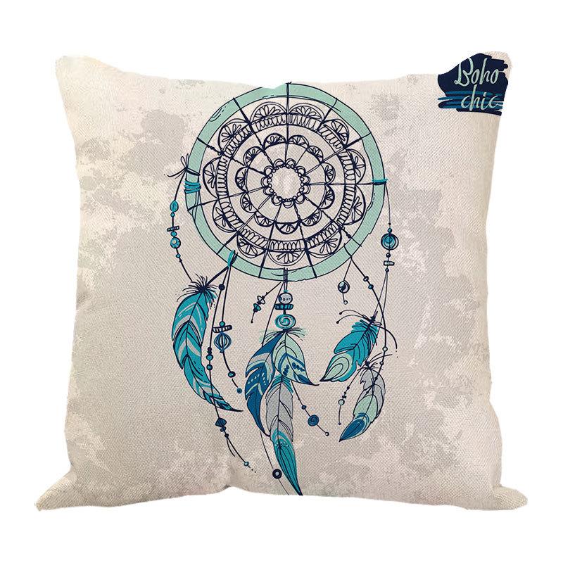 Dreamcatcher Printed Bay Window Decoration Pillow Case Car Waist Pad Pillow Sofa