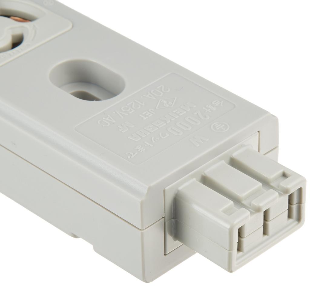 Sanwa Supply Server Rack Outlet Bar, 20A, 3-Pin, Anti-Slip, 10 Outlets, TAP-MR7535