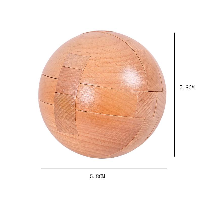 

Wooden Puzzle Magic Ball Brain Teasers Kids And Adults IQ Games Luban Lock Educational Intellectual Toys Rompicapo Difficili