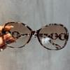 Leopard Print Brown Lens Reading Sunglasses with Large Gradient Frame