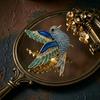 High-End Rhinestone Bird Brooch for Women - Elegant Metal Pin for Suits & Sweaters