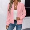 Womens Zip Up Jackets Dressy Long Sleeve Sweatshirt Button Down Jacket Fall Shirts With Pocket