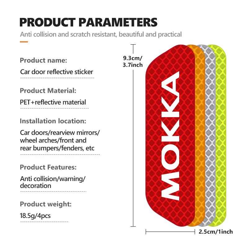Car Body Side Protective Sticker Door Safety Warning Anti-collision Sticker For Opel Astra G H J K F Corsa D Zafira B Insignia