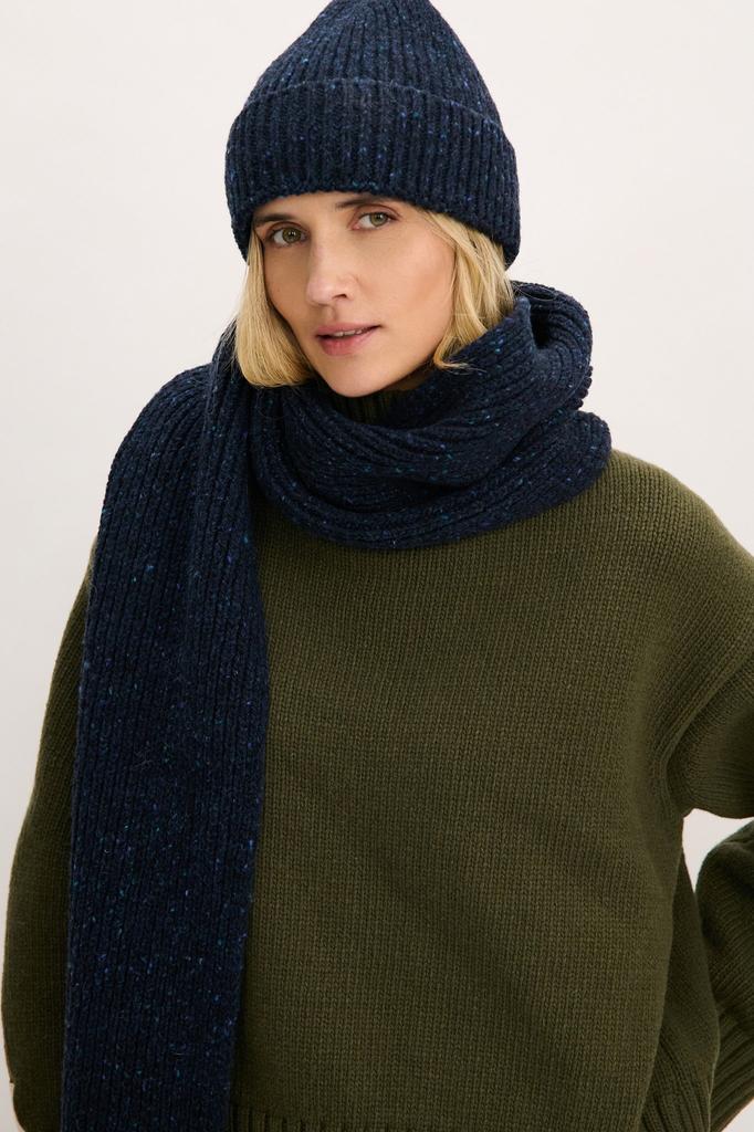 Woolen Scarf MIDNIGHT SKY Navy Blue